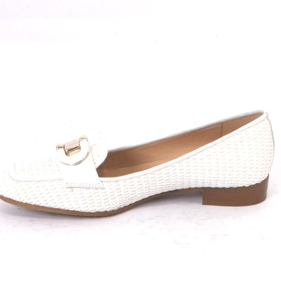 Luca Grossi 214 White Leather Classic Loafer Flat Shoe - Picture 6 of 8